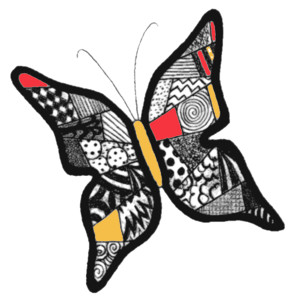 Becca's patchwork butterfly
