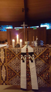 communion table sunday service