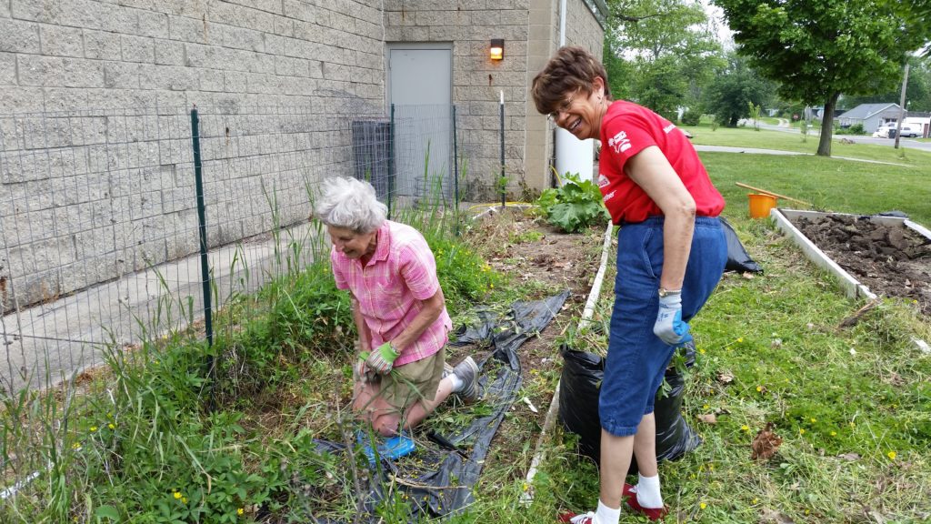 Mary Dollison at Buley Garden Workday