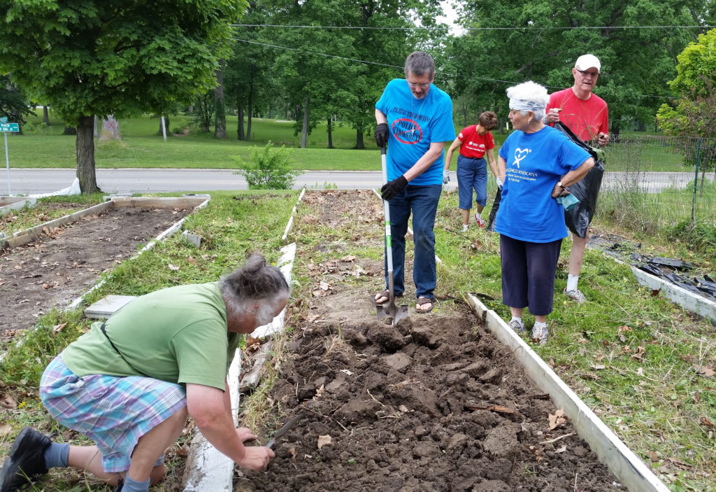 Working up the soil